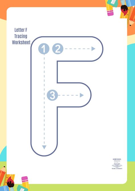 These FREE tracing letter F worksheets will help your little ones practice their alphabet by learning one letter at a time! You’ll find tracing worksheets for uppercase letters, lowercase letters, and even a fun video showing you how to properly trace the letter F!  Free printable - abc - alphabet worksheets - preschool worksheets - homeschool preschool - freebie alert Letter F Tracing, Preschool Alphabet Book, Preschool Freebies, Free Handwriting Worksheets, Handwriting Worksheets For Kids, The Letter F, Homeschooling Preschool, Creative Lesson Plans, Abc Coloring Pages