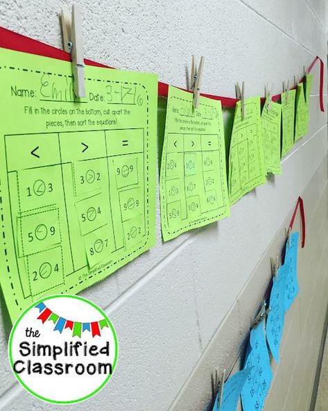 Hanging Student Work In Hallway, Ways To Display Student Work, Hanging Student Work, Display Student Work, Clutter Free Classroom, Cinder Block Walls, Hallway Displays, Student Photo, Star Students