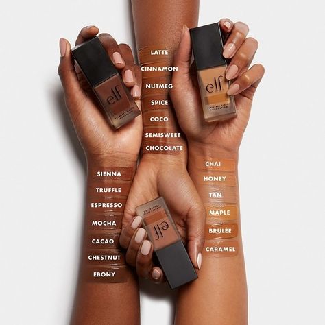 Elf Flawless Finish Foundation, Elf Foundation, Foundation Swatches, Uneven Skin Texture, Flawless Foundation, Elf Cosmetics, Elf Makeup, Cruelty Free Cosmetics, Too Faced Concealer