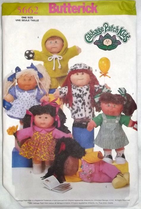 Cabbage Patch Kids Doll Clothes Sewing Pattern. On Esty by WhisperingNightOwls Cabbage Patch Kids Clothes, Cabbage Patch Babies, Trendy Sewing Patterns, Kids Clothes Patterns, Cabbage Patch Kids Dolls, Animal Sewing Patterns, Cabbage Patch Dolls, Sewing Patterns For Kids, Cabbage Patch Kids