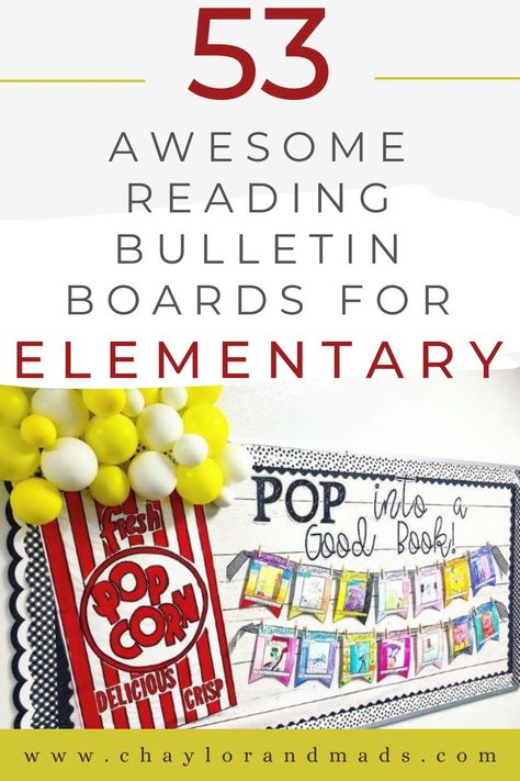 The best reading bulletin board ideas for preschool, elementary and middle and high school. Tons of creative ideas to make statement reading bulletin boards in your classroom this year. Reading Center Bulletin Boards Preschool, Literacy Week Bulletin Board Ideas, Readathon Ideas Classroom, Book Bulletin Board High School, Reading Bulletin Boards Elementary Ideas, Middle School Library Bulletin Board Ideas, Elementary School Library Bulletin Board Ideas, Classroom Creative Ideas, 6th Grade Reading Bulletin Board Ideas