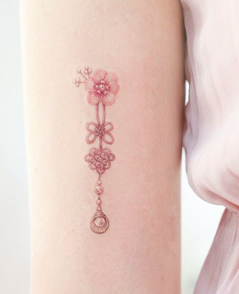 Colour Tattoo For Women, Charm Tattoo, Pink Tattoo, Ankle Tattoos For Women, Dragon Tattoo For Women, Wicked Tattoos, Forearm Tattoo Women, Red Ink Tattoos, Modern Tattoos