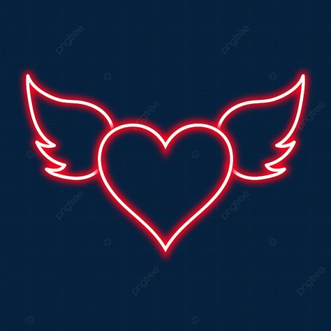 Dil Png Logo, Dil Png Hd, My Love Png, Dil Png, Happy Angel, Heart With Angel Wings, Neon Vector, Facebook Cover Photos Hd, Valentine Vector