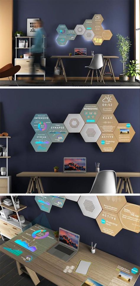 Smart Mirror, Smart Home Design, Production Design, Smart Home Automation, Smart Home Technology, Home Tech, Home Technology, Modular System, Home Office Setup