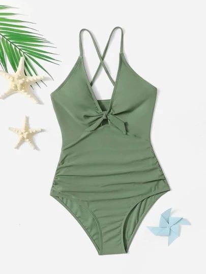 One Peice Bathing Suits, Green Bathing Suits, Swimsuit Inspo, Backless One Piece Swimsuit, Summer Bathing Suits, Bathing Suits One Piece, Swimsuits Outfits