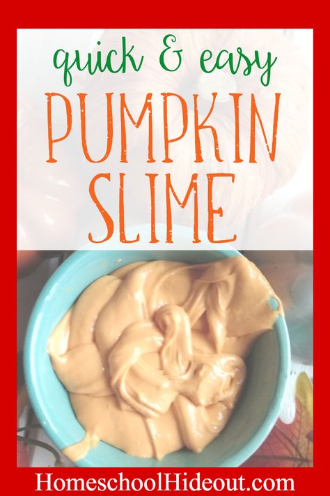 Looking for a fun activity that packs a lot of punch? Your kiddos will squeal in delight with this super simple pumpkin slime! #slime #handsonlearning #fall #pumpkinspice #diyslimerecipe #preschool #activities #handson #kids Pumpkin Slime, Halloween Slime Recipe, Diy Ladybug, Halloween Slime, Easy Slime Recipe, Messy Crafts, Recipe For Kids, Diy Slime Recipe, Homeschool Crafts