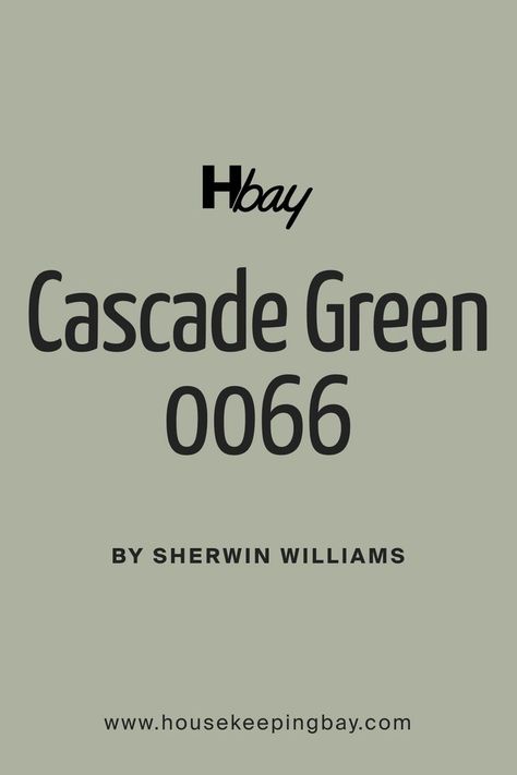 Cascade Green SW 0066 Paint Color By Sherwin-Williams Cascade Green Sherwin Williams Bedroom, Cascade Green Sherwin Williams, Sherwin Williams Cascade Green, Sherwin Williams Softened Green, Contented Sherwin Williams, Heirloom Projects, Cascade Green, Zyla Colors, Green Front Doors