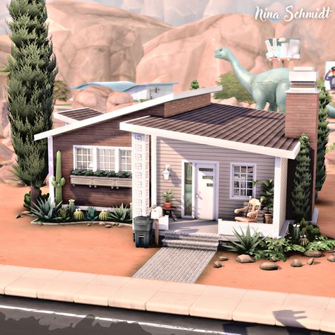 Speed Build & Download on YouTube Oasis Springs House, Sims4 House, Sims 4 Houses Layout, Oasis Springs, Sims 4 Challenges, Sims Builds, Sims 4 House Building, Casas The Sims 4, Save File