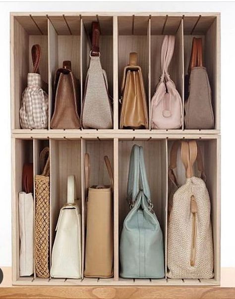 Interior Simple, Handbag Storage, Bedroom Closet Design, Home Organisation, Master Closet, Closet Space, Closet Designs, Closet Bedroom, Linen Closet