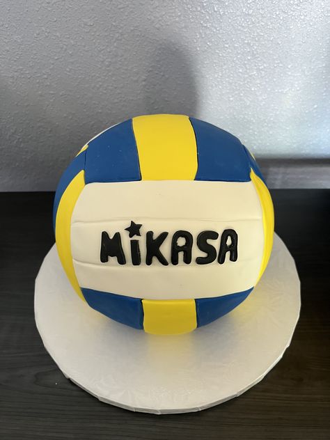 Birthday Cake Volleyball, Volleyball Themed Cake, Volleyball Cake Ideas, Cake Volleyball, Volleyball Birthday Cakes, Volleyball Party Decorations, Volleyball Cake, Volleyball Birthday Party, 12th Birthday Party Ideas