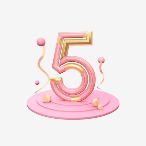 three-dimensional number, c4d, number 5, gold-pink stereo, three-dimensional, pink, word art, digital, creative, floating, three-dimensional, tray Number 5 Design Fonts, 5 Number Wallpaper, 5 Number Design Fonts, Pink Word, Number Wallpaper, Marco Vintage, Weather Art, 3d Cinema, Hexagon Logo