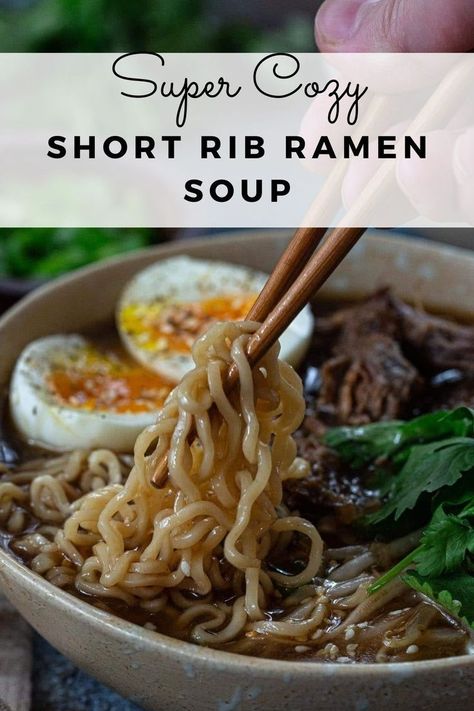 Can you think of anything better than a bowl of Short Rib Ramen Soup when you’re not feeling your best? Featuring tender short rib chunks, ramen noodles and a rich broth, it is sure to warm your body, heart and soul!