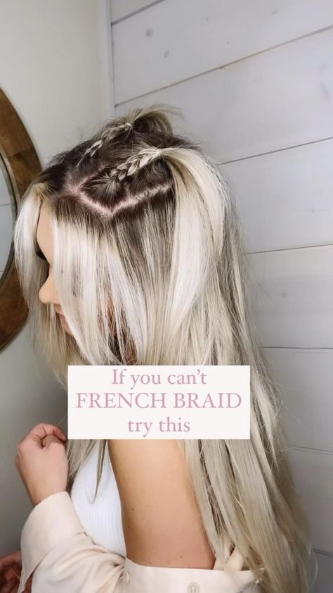 Pin on Hair Videos Fun Trendy Hairstyles, Cheerleading Updos Cheer Hair, Cute Hairstyles You Can Do On Yourself, Cute Hairstyles For Id Pictures, Newest Hairstyles For 2022, Fun Hair Tutorials, Cute Fake Braid Hairstyles, Small Braids On Top Of Head, Cute Hair For Long Hair