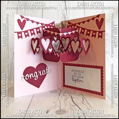 Tarjetas Pop Up, Valentines Inspiration, Valentine Banner, Book Crafts Diy, Diy Wedding Gifts, Anniversary Greetings, Pop Up Box Cards, Fun Folds, Valentine Projects