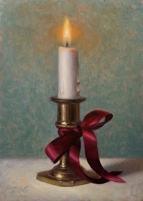 Candle Painting Art, Candle Painting, Painting Realistic, Painted Candles, Holiday Painting, Candle Art, Still Life Oil Painting, Daily Painting, Paintings I Love