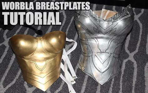 I keep posting these and know they are human sized but figure the instructions can be shrunk down to fit the dolls.  Tutorial: Making Armor Breast Plates with Worbla Breast Plate, Diy Cosplay, Costume Tutorial, Cosplay Armor, Cosplay Tutorial, Cosplay Diy, Cosplay Tips, Cosplay Halloween, Costume Cosplay