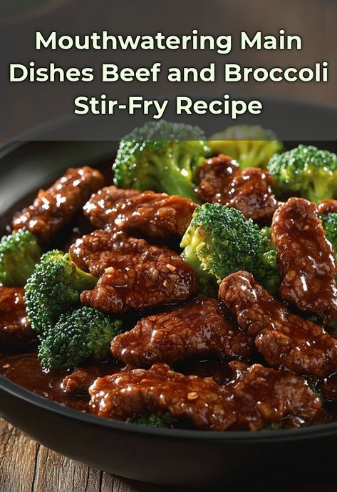 Get ready to indulge in one of my favorite dishes, Beef and Broccoli Stir-Fry! This recipe is perfect for a quick weeknight dinner, combining tender beef strips with crisp broccoli all tossed in a savory sauce. Every bite is a burst of flavor that will leave your taste buds dancing. Follow my easy steps and bring restaurant-quality stir-fry to your kitchen tonight! Beef And Broccoli Stir Fry Sauce, Healthy Beef And Broccoli Stir Fry, Beef Strips Recipes Dinner Tonight, Steak Stir Fry Recipes Easy, Steak Broccoli Stir Fry, Beef Stir Fry Recipes Easy, Stir Fry Beef Recipes, Beef Strips Recipes, Rump Steak Recipes