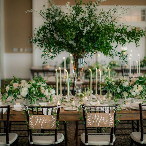 Cheap Wedding Table Centerpieces, Elegant Wedding Centerpiece, Greenery Centerpiece, Tafel Decor, Yacht Club Wedding, Unique Wedding Flowers, Wedding Floral Centerpieces, Flower Centerpieces Wedding, Rose Pastel