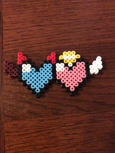 Hama beads valentine hearts by Emelia Couples Perler Beads, Perler Beads Valentines Day, Valentines Perler Bead Patterns, Perler Valentines, Valentines Perler Beads, Heart Perler Bead Patterns, Pisla Ideas, Melty Bead Designs, Melt Beads Patterns