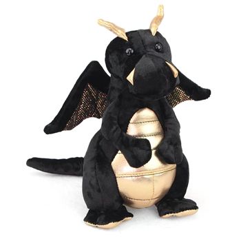 Merlin the Black Dragon Stuffed Animal by Douglas Merlin Dragon, Black And Gold Dragon, Fantasy Party, Pet Dragon, Dragons Gift, Dragon Toys, Soft Stuffed Animals, Gold Dragon, Dragon Wings