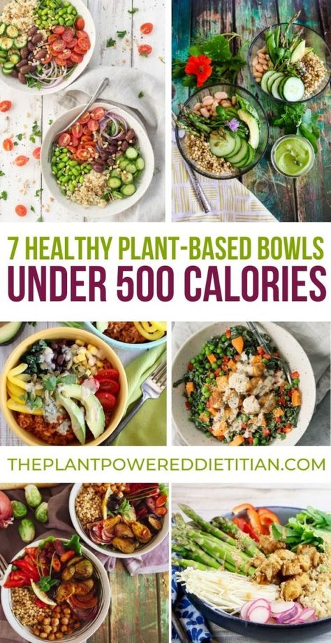 Recipes Under 500 Calories, Vegan Bechamel, Vegan Bowl Recipes, Power Bowl Recipe, 500 Calorie Meals, Low Calorie Vegan, 500 Calorie, Healthy Bowls Recipes, Breakfast Low Carb