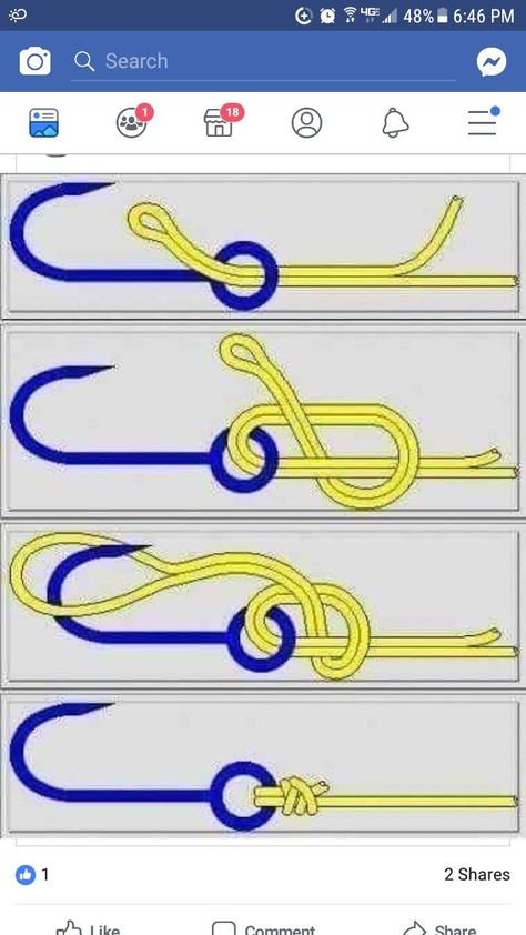 Easy Fishing Knots, Fishing Knots Tutorials, Fishing Line Knots, Fly Fishing Knots, Fishing Hook Knots, Hook Knot, Simpul Makrame, Camping Knots, Survival Knots