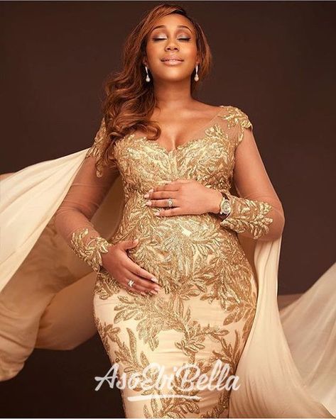 Maternity Dress For Wedding, Wedding Dress Pregnant, Lace Gown Styles Aso Ebi, Styles For Pregnant Women, African Maternity, African Maternity Dresses, Elegant Maternity Dresses, Dress For Pregnant Women, Pregnant Bride