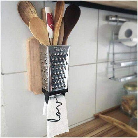 Kraf Diy, Kitchen Crafts, Kitchen Utensil, Décor Diy, Utensil Holder, Diy Home Crafts, Kitchen Stuff, Diy Kitchen, Home Decor Kitchen