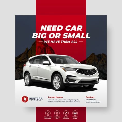 Car Banner, Car Advertising Design, Rent Car, 잡지 레이아웃, Desain Editorial, Social Media Advertising Design, Graphic Design Flyer, Social Media Poster, Social Media Design Inspiration