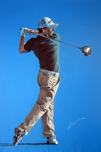 Fabulous Golf Portraits from Chisholm Gallery, LLC Rory Mcilroy 2011 Golf Portraits, Golf Poses, Golf Paintings, Portraits Male, Famous Golfers, Famous Golf Courses, Acrylic Portrait Painting, Golf Pictures, Acrylic Portrait