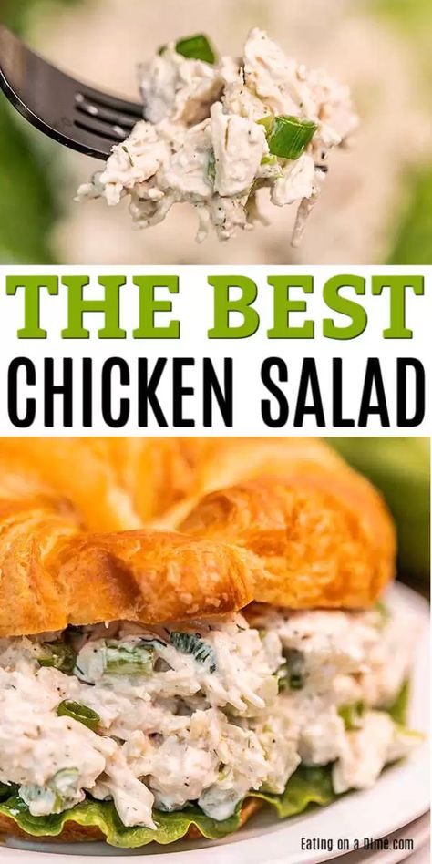 We have the best chicken salad recipe and it is simple to make! This is so creamy and delicious. Serve it over lettuce or on croissants for a great meal. The Best Chicken Salad, Best Chicken Salad, Best Chicken Salad Recipe, Chicken Salad Sandwich Recipe, Chicken Salad Recipe Easy, Easy Chicken Salad, Recipe Salad, Chicken Salad Recipe, Chicken Salad Sandwich