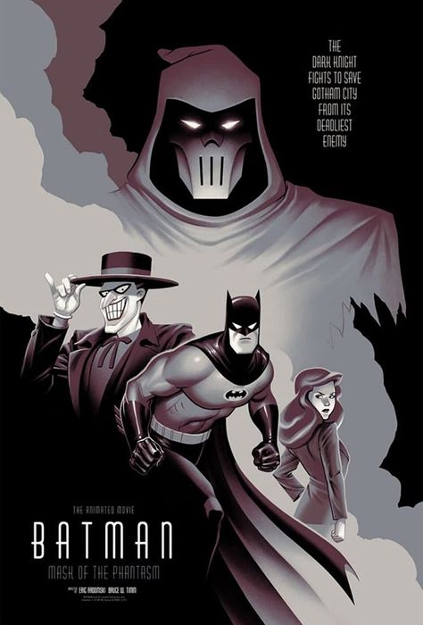 Batman Mask Of The Phantasm, Mask Of The Phantasm, Batman Painting, Batman Mask, Batman Poster, Univers Dc, Batman Artwork, Bruce Timm, Batman The Animated Series