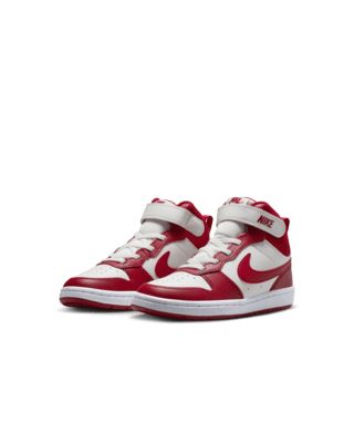 Nike Court Borough Mid 2, Court Borough Mid 2, White Gym, Nike Court Borough, Red Style, Mid Top, Top Design, Red Fashion