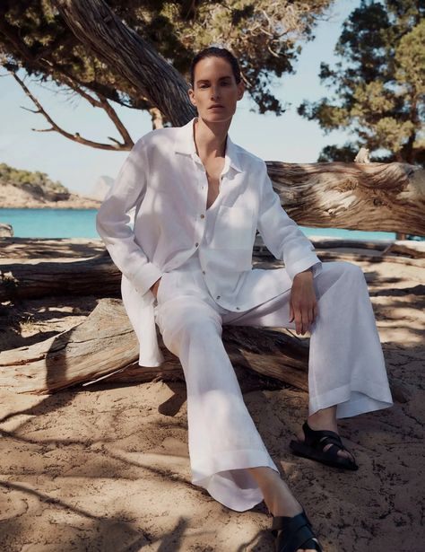 The Best Linen Shirts for Effortless, Elevated Summer Style | Vogue Oversized Linen Shirt, Summer Wardrobe Staples, Classic Wardrobe Staples, Wide Leg Linen Pants, Organic Linens, Summer Ready, Oversized Shirt, Moda Operandi, Linen Shirt