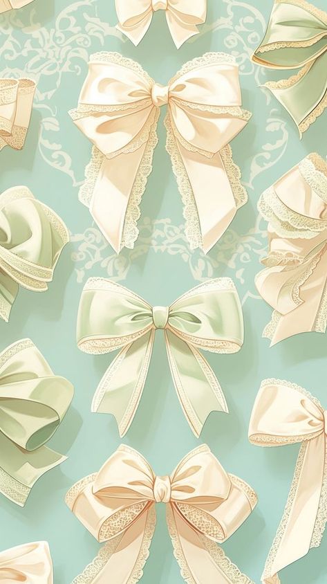 Green Ribbon Aesthetic, Cute Bow Background, Green Ribbon Wallpaper, Green Bows Wallpaper, Green Bow Aesthetic, Green Bow Wallpaper, Classy Background, Iphone Wallpaper Pastel, Ribbon Wallpaper