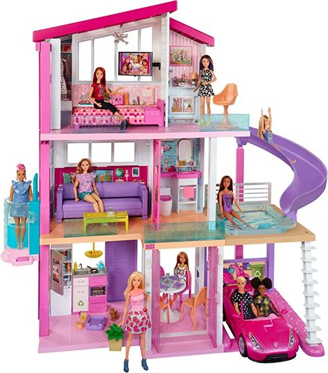 Portable Doll House, Accessoires Barbie, Barbie Dreamhouse, Transforming Furniture, Barbie Sets, Barbie Doll House, Barbie Toys, Dream House Rooms, Barbie Dream