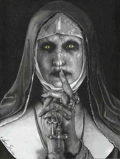 The Nun Valak Tattoo, The Nun, Movie Tattoos, Halloween Horror Movies, Horror Artwork, Ange Demon, Horror Tattoo, Horror Movie Art, Horror Movie Characters