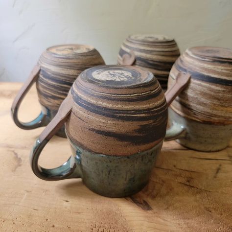 New mug shape! Marbled clay & rounded base🍐 DM if you wana snag one while they're still toasty! #marbledclay #freshoutofthekiln #kilnunloading #stonewarepottery #handmadeceramics #vermontarts #vtarts #potterymug #artisanceramics #wheelthrownmug #supporthandmade #handmadevermont #vtmade #mugart Mason Stains Pottery, Marbled Clay Pottery, Marbled Ceramics, Mug Shapes, Marble Mug, Marble Mugs, Marble Ceramic, Marbled Clay, Sun Burn