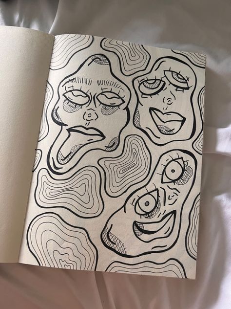 Sketchbook Cover, Posca Art, Hippie Painting, Graffiti Style Art, Grunge Art, Art Diary, Book Art Diy, Doodle Art Designs, Hand Art Drawing