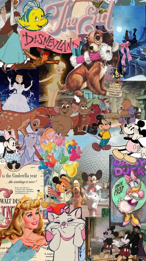 Disney Illustration, Cute Disney Outfits, Disney Background, Cute Disney Pictures, Disney Collage, Disney Phone Wallpaper, Disney Photos, Old Disney, Pinturas Disney