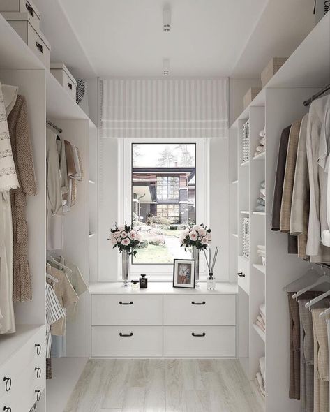 Small Walk In Wardrobe Layout, Small Walk In Wardrobe, Walk In Closet Ikea, Aesthetic Dressing, Small Dressing Rooms, Dressing Room Design Small Space, Master Closet Design, Bedroom Dressing Room, Dressing Room Decor