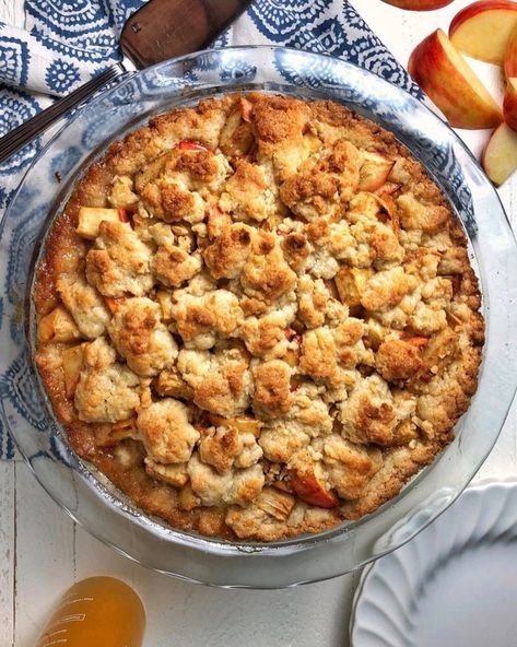 Jake Cohen on Instagram: “Big Time Rosh. (My great grandmother Nanny’s Apple Cake was not only the first family recipe I learned from my aunt Susi, it was the first…” Apple Pie Crumb Topping, Jake Cohen, Crumb Topping Recipe, Dutch Apple Pie Recipe, Rosh Hashanah Recipes, Honey Cake Recipe, Favorite Pie Recipes, Snack Cakes, Facebook Recipes