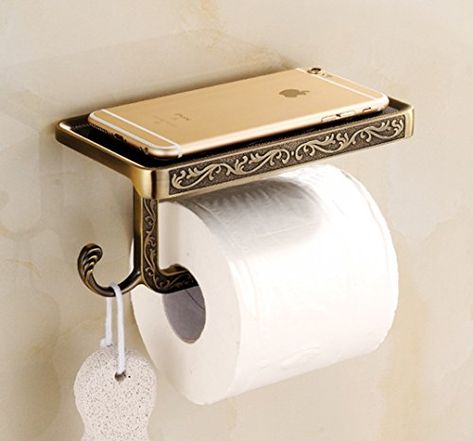 Tissue Roll Holder, Room Deodorizer, Brass Toilet Paper Holder, Vintage Toilet, Tissue Paper Holder, Wipes Container, Bathroom Tissue, Roll Paper, Classic Bathroom