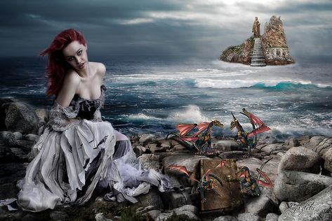 Red Haired Girl, Pose Mode, Photoshoot Theme, Gothic Angel, Shoo Fly, Dragon Pictures, Magic World, Photoshoot Themes, Pop Surrealism