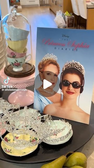 Bridal Guide Magazine on Instagram: "@oliviaculpo threw a #PrincessDiaries themed birthday party and we’re obsessed! 💖Bookmarking for #bachelorette parties ASAP! Tag someone who’s obsessed with this #AnneHathaway favorite 👑✨ 🎥: @oliviaculpo" February Bachelorette Party Ideas, Princess Diaries Pajama Party, Princess Diaries Cookies, Princess Diaries Bridal Shower Ideas, 25 Birthday Party Ideas, 13th Birthday Themes, Princess Diaries Themed Party, Princess Diaries Birthday Party, 21 St Birthday Party Ideas