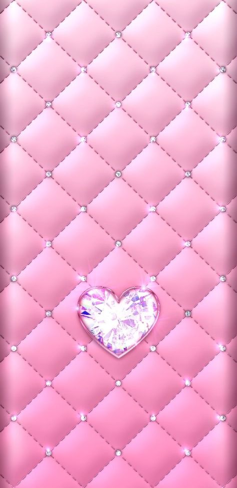 Pink Diamond Wallpaper, Pink Heart Wallpaper, Mcbling Aesthetic, Backgrounds For Your Phone, Diamond Wallpaper, Heart Iphone Wallpaper, Bling Wallpaper, Luxury Background, Early 2000s Fashion