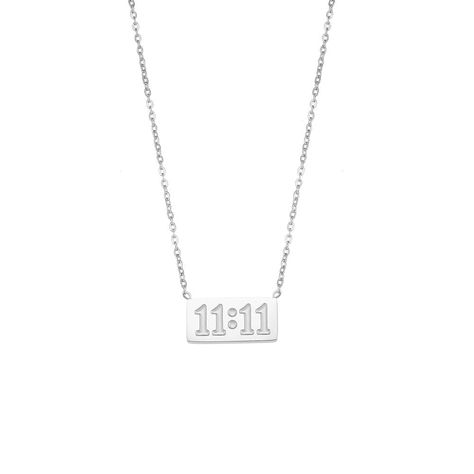 When you see 11:11 it means that you are attracting all the right people into your life. Your dreams have come true and you now need to manifest more of what makes you happy in order for it continue! The angels want nothing but good luck on this journey, so they will provide support when needed with their guidance thro Number Jewelry, Number Necklace, Bar Pendant Necklace, Square Pendant, Bar Pendant, Geometric Pendant, Engraved Necklace, Gold Plated Necklace, Gold Pendant Necklace