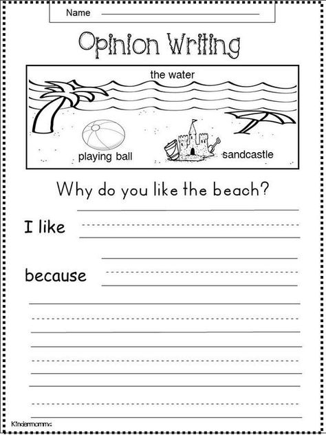 This printable ESL worksheet is ideal to practice opinion writing. Students have to write about why they like the beach. Calendar Planning, Kindergarten Writing Activities, Christmas Learning, Ela Worksheets, Summer Worksheets, Writing Practice Worksheets, 2nd Grade Writing, Summer Writing, Esl Classroom