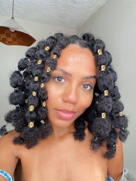 Bubble Locs, Puff Balls Hairstyle Natural Hair, Braided Natural Hairstyles No Weave, Rebirth Photoshoot, Poodle Puffs, Faux Locs Marley Hair, Short Braid Hairstyles, Afro Puff Hairstyles, Short Braid