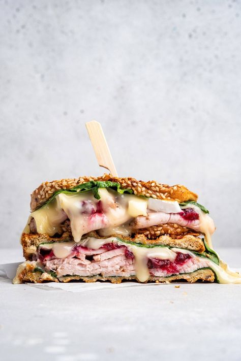 Turkey Brie Cranberry Sandwich Brie Cranberry Sandwich, Cranberry Sandwich, Brie Sandwich, Turkey Sandwiches Recipes, Brie Cranberry, Turkey Sandwich, Gourmet Sandwiches, Roast Turkey Breast, Cranberry Sauce Homemade